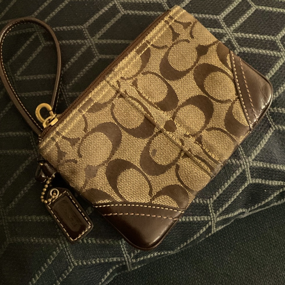 Mini Signature Coach Wristet